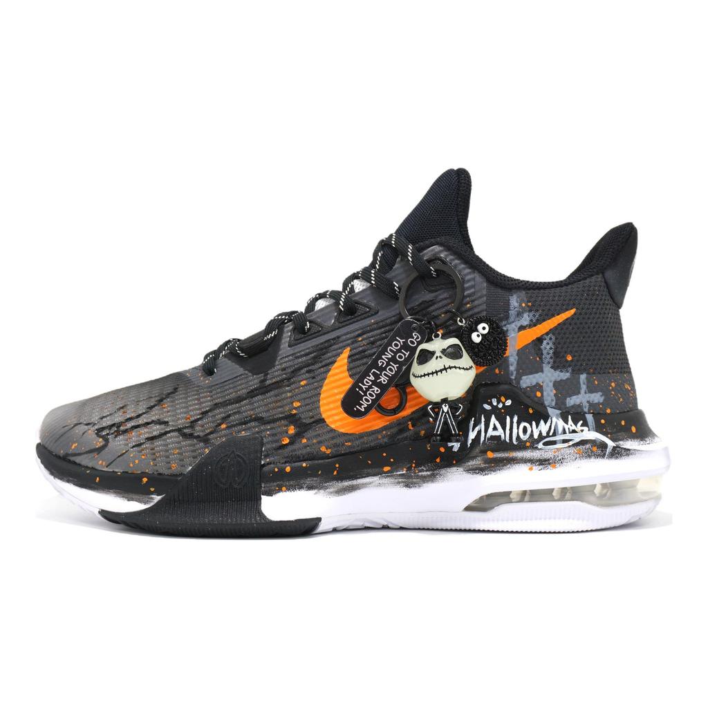 Nike Air Max Impact 3 Basketball Shoes Men's Low Top Black/White/Gray/Orange DC3725-100(Team628-)