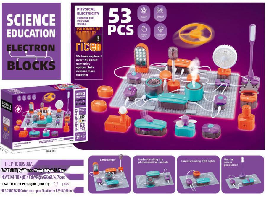 DIY Science Experiment Kit - Electronic Circuit Building Blocks for Primary Students