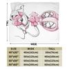 Funny Cartoon D-Diddls Knitted Blankets Coral Fleece Plush Diddl Warm Throw Blankets for Bedroom Sofa Bed Rug