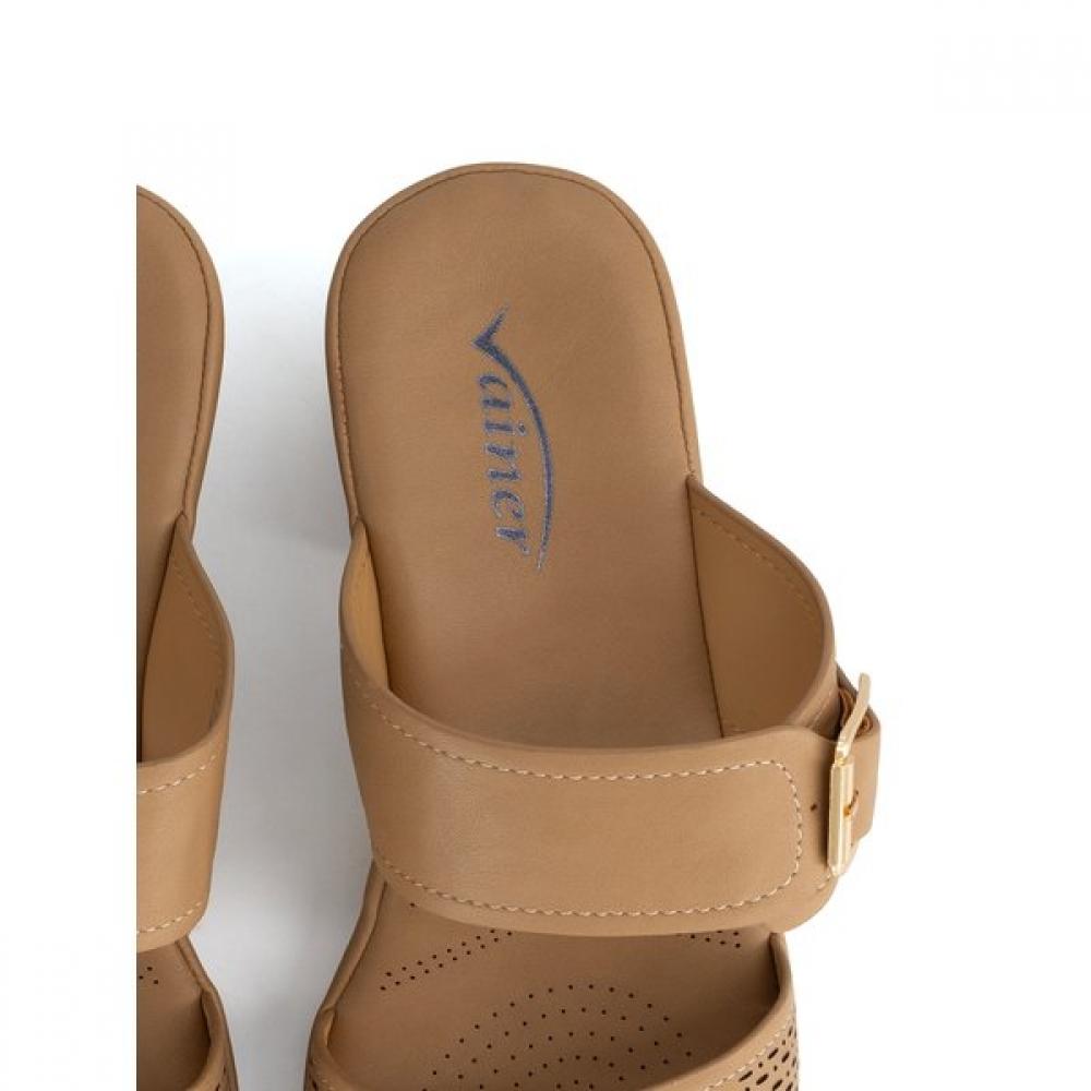 Vainer Women Comfort Mule Slipper Beige Tf26004zy