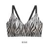 Women S Plus Size Wireless Push Up Backless Leopard Print Bra