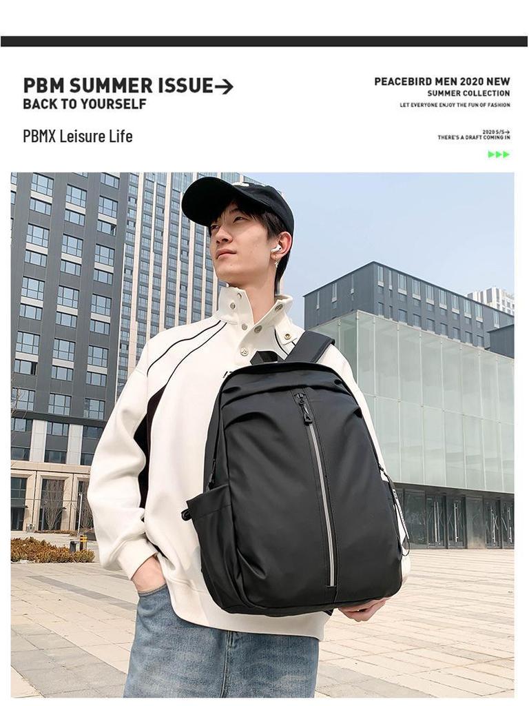 Versatile Cross-Border Backpack: Large-Capacity, Casual & Simple Design for College Students, Commuting, Short Trips & Men's School Use
