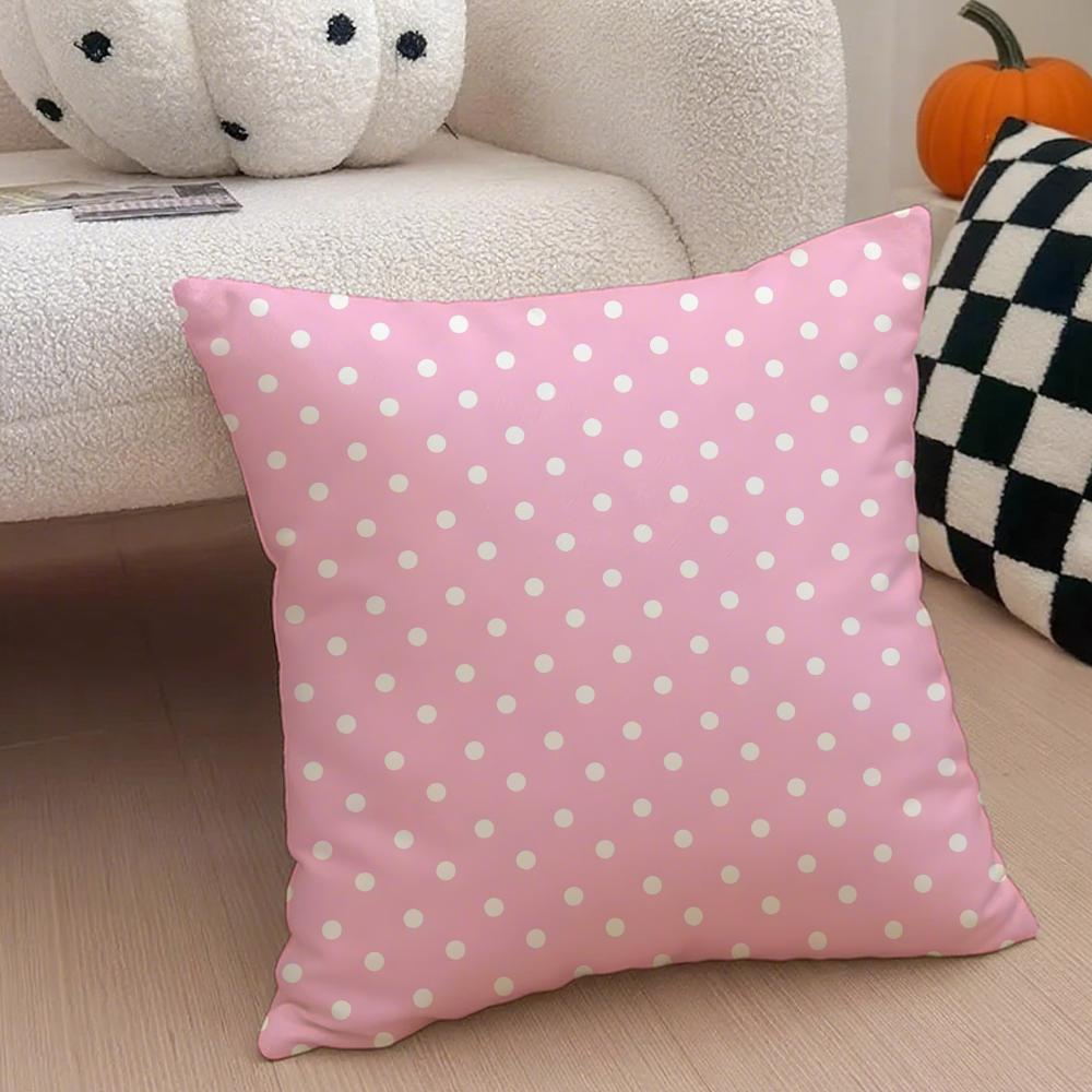 Casual Solid Colored Small Wavepattern Design Cushion Cover Throw Pillow Cover Hidden Button Durable Polyester Chair Cushion