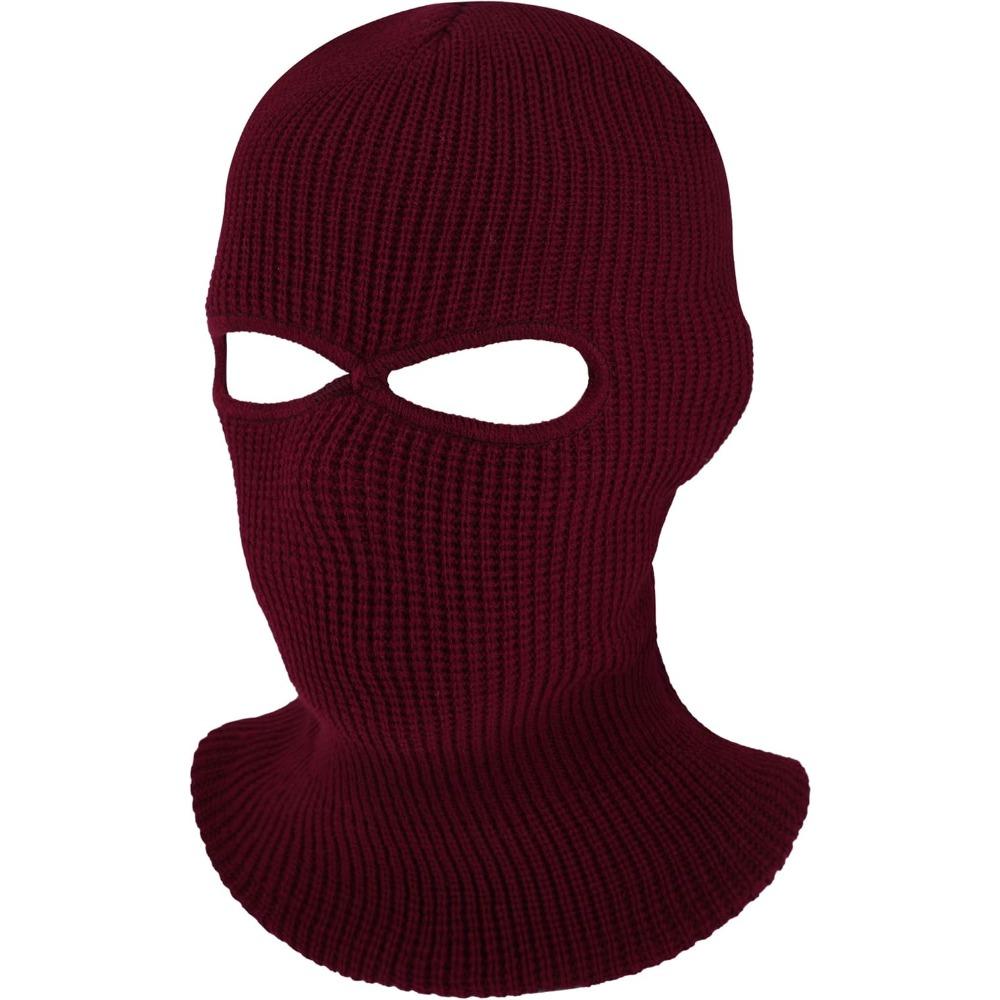 3-Hole Knitted Full Face Cover Ski Mask, Adult Winter Balaclava Warm Knit Full Face Mask for Outdoor Sports