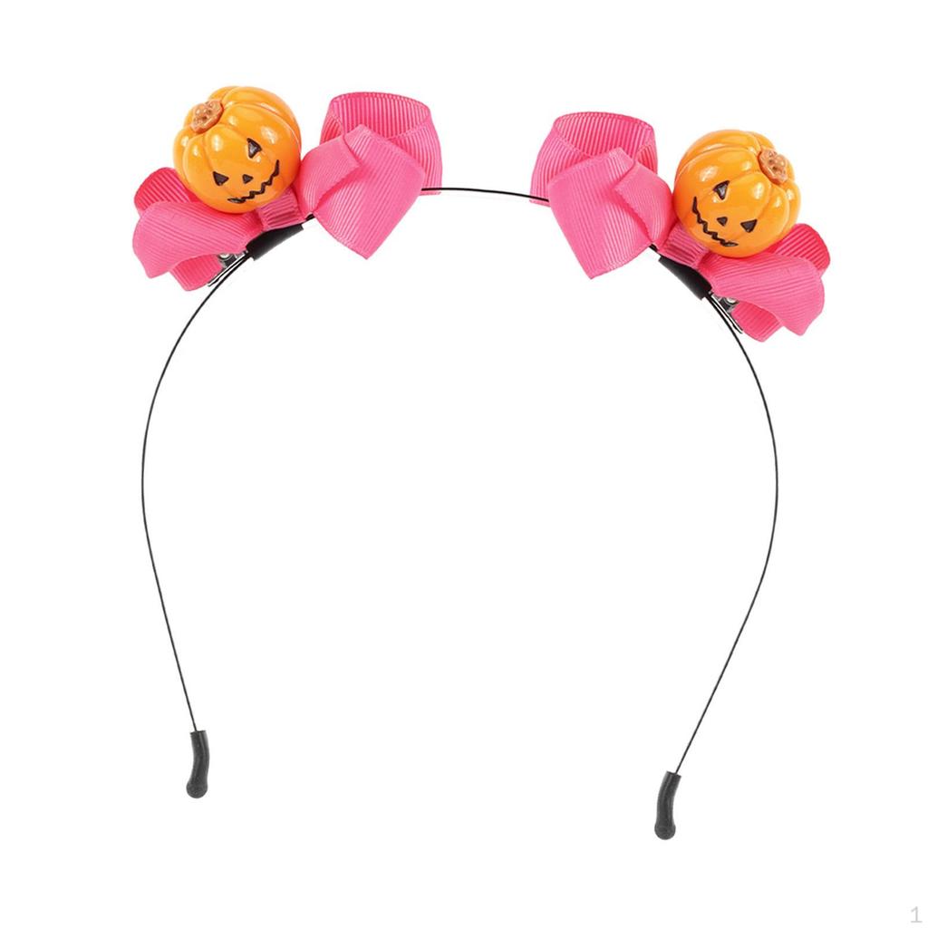 Dekoracyjna opaska na głowę w kształcie dyni na Halloween, dodatek do kostiumu cosplay