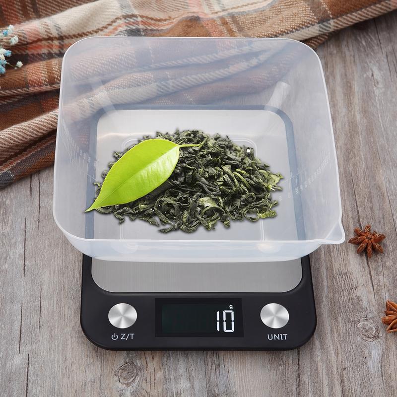 10kg Large Digital Kitchen Stainless Steel Scale 10000g 1g Kitchen Cooking Food Diet Weight Balance Electronic Scales Ml Oz LB