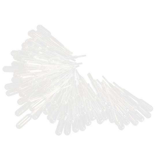 100Pcs 0.2ml Graduated Dropper Disposable Clear Plastic Liquid Transfer Pipettes