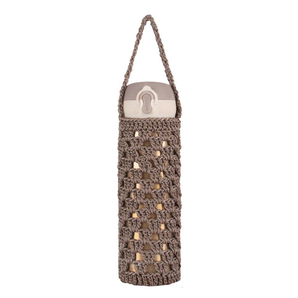 

Knitted Water Bottle Cover Reusable Cup Pouch Portable Water Bottle Bag Water Bottle Accessories 17