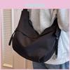 Bags Solid Crossbody Nylon Hobos Casual Zipper Womens Bags 2024 Fashion High Capacity Solid Color Single Shoulder Totes Bag