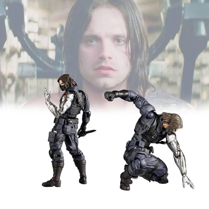 High Quality Pvc Marvel Winter Soldier Perfect Killer Action Figure With Poseable Design