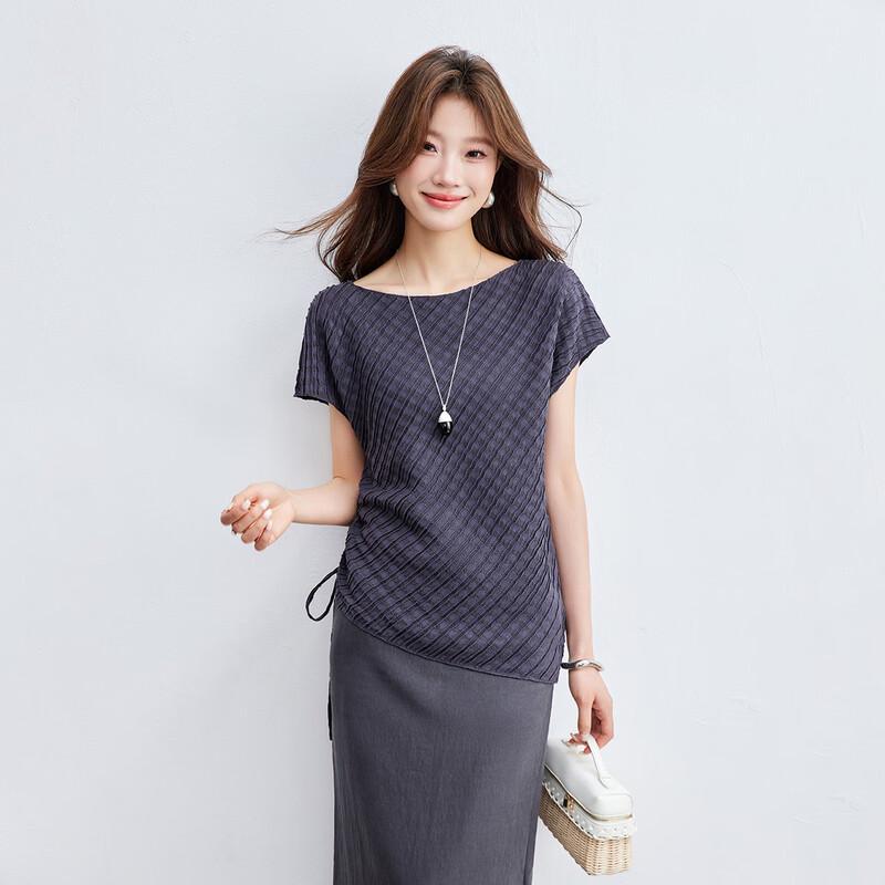 Srcr 19 Momme Mulberry Silk Elegant Slim-Fit T-Shirt XL