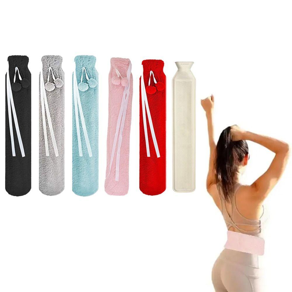 72cm Warmwasserbeutel Auslaufsicher Mit Wasser gefüllt Taillenwärmer Weich Länglich Heißwasserflaschenbeutel Fuß