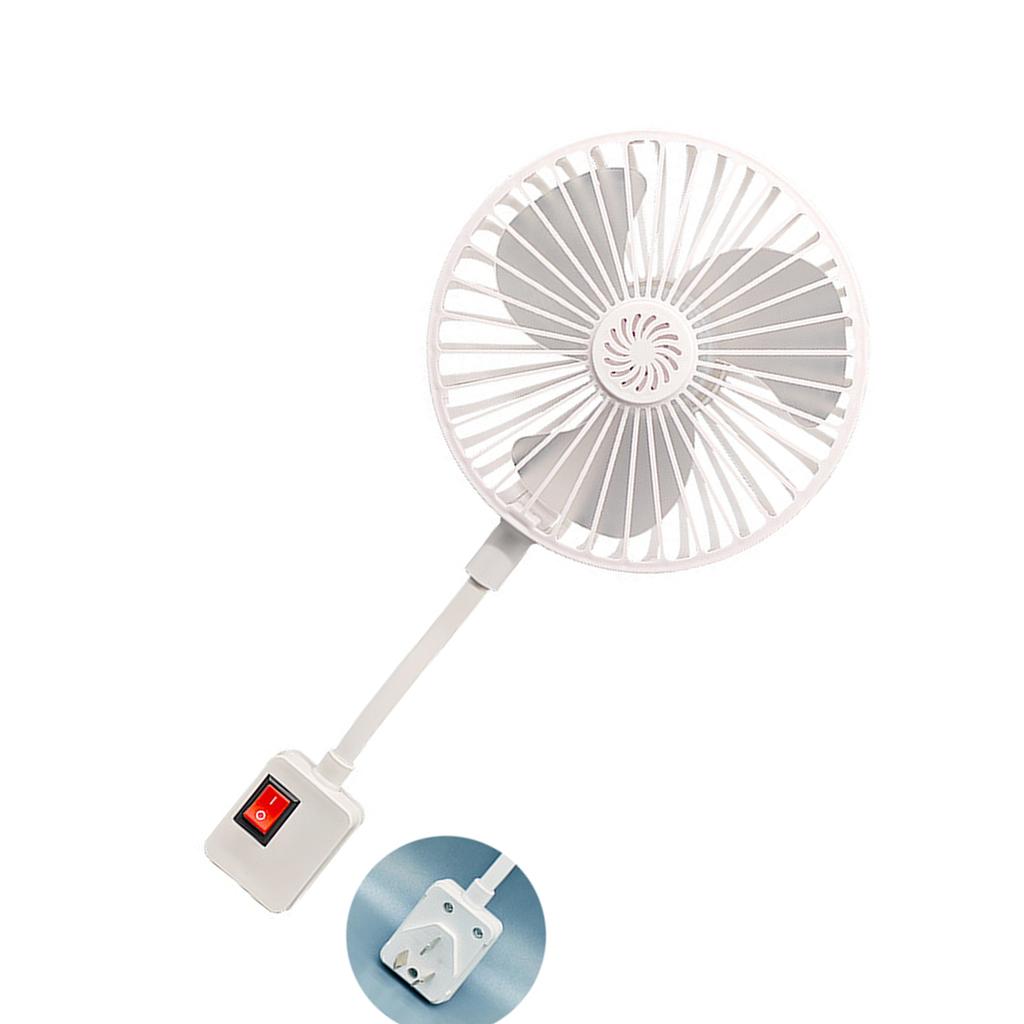 Remote Controlled Mini Ceiling Fan 5.7inch Low Noise Design Socket Installation Home Office Cooling For Bedroom Kitchen