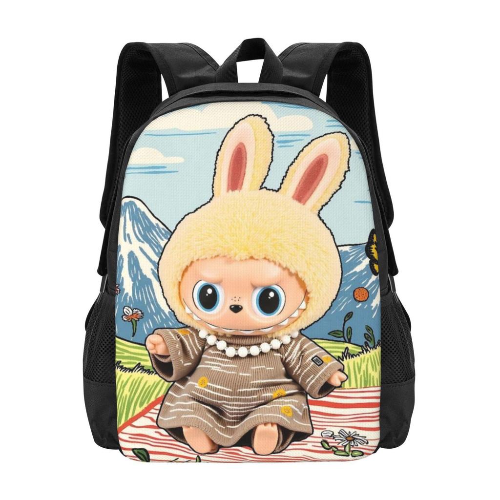 Backpack Student Full Print Schoolbag Cartoon Animation Large Capacity Wear-Resistant Backpack