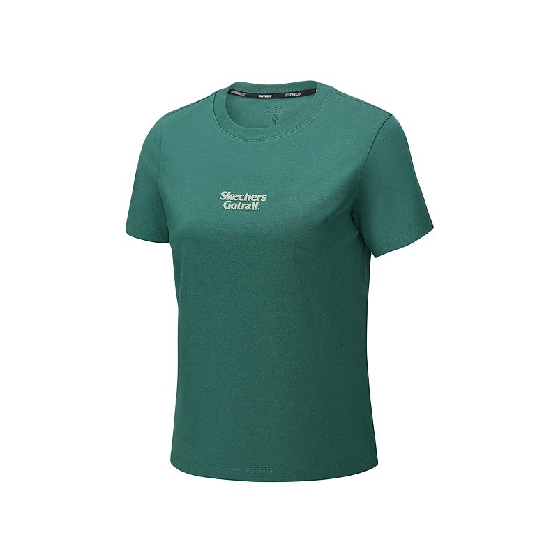Skechers Go Dri Outdoor Breathable Pullover Knit Short Sleeve Quick-Dry T-Shirt Women tops P226W066-051G S