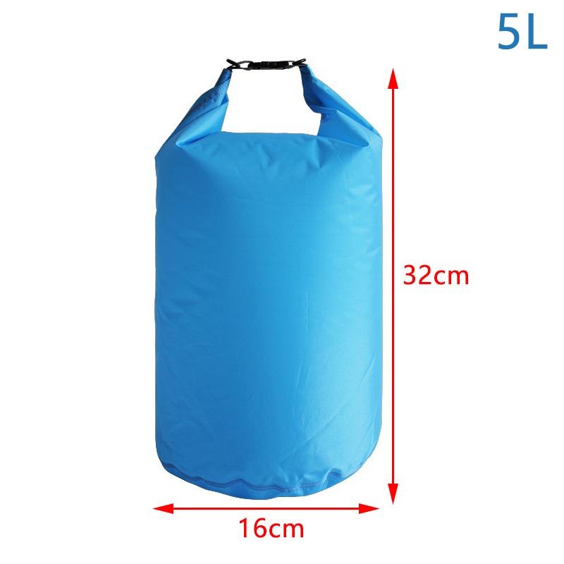 

5 л 10 л Сумка для сплава и рафтинга Водонепроницаемая сухая сумка Легкий плавательный рюкзак Пляжная сумка для хранения Каякинг Дайвинг Плавающий водный мешок 5L синий