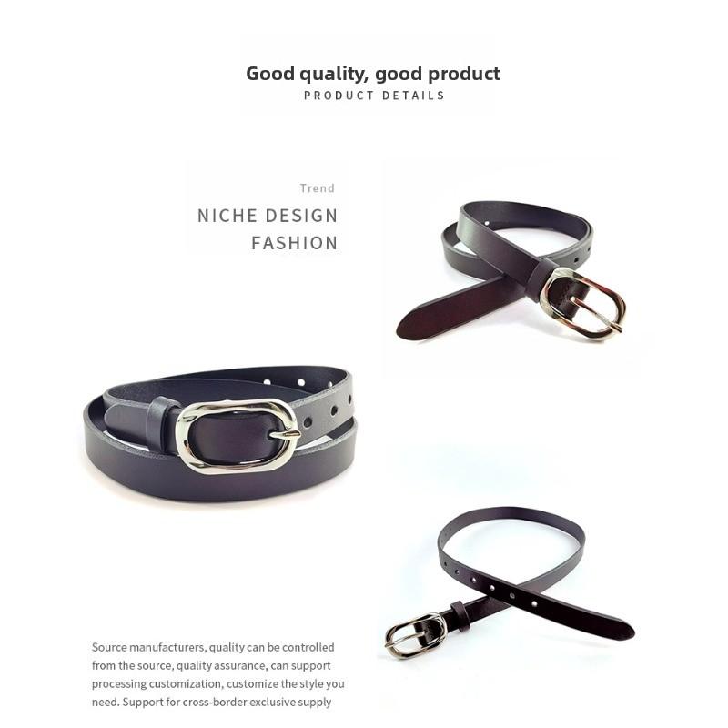 Italian Top Grain Leather Belt - Unisex, Raw Cut, Durable, and Stylish