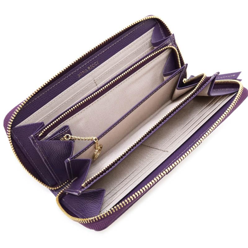 Nina Ricci Grain Nouveau Purse Purple 85-8004