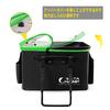 WATACHAMP Fishing Bucket, 36cm, 24L, Foldable Fishing Bucket with Clear Lid, Oxygen Pump Storage, and 2 Rod Holders, Multi-Purpose, for Rock Fishing