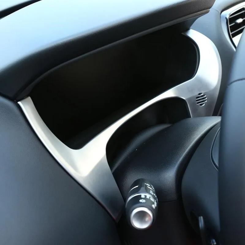 For Jaguar F-Pace F Pace X761 2015-2019 ABS Silver Car Dashboard Frame Cover Trim Sticker Interior Car Accessories
