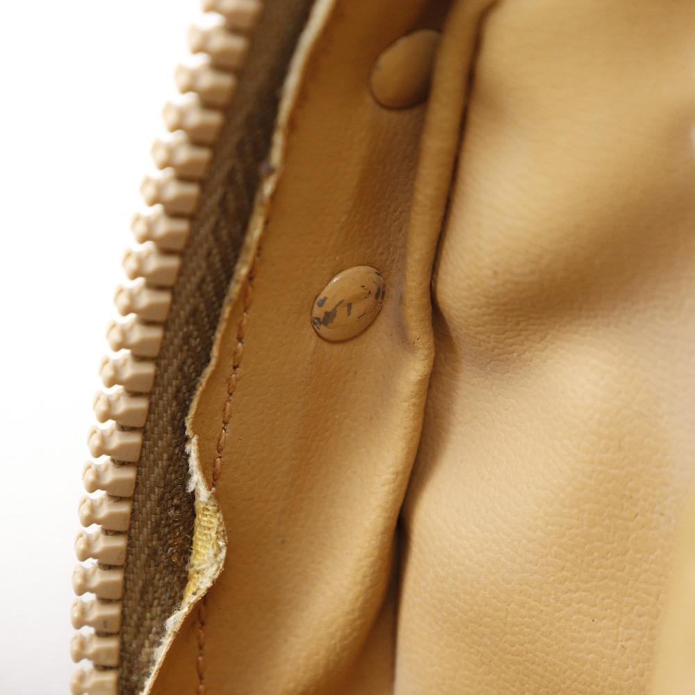 Celine Old Celine Shoulder Bag Macadam Vintage Beige PVC Women Used