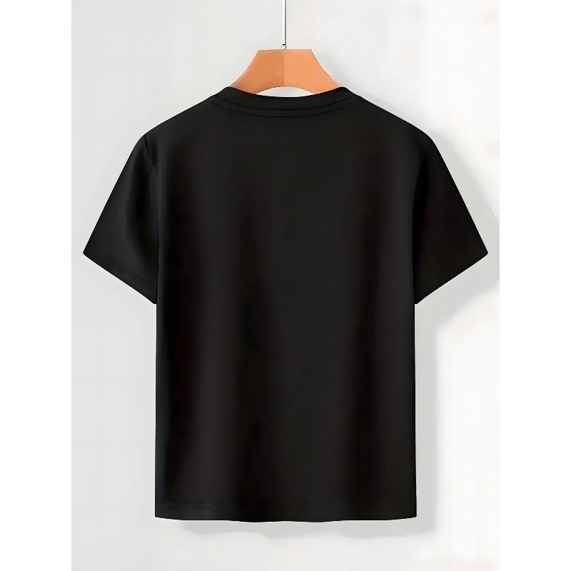 European Sizes Girls Short Sleeve Casual Airplane Illustration Graphic Tee with Magic Text Print Kids Wear Trendy Casual Wear for Girls