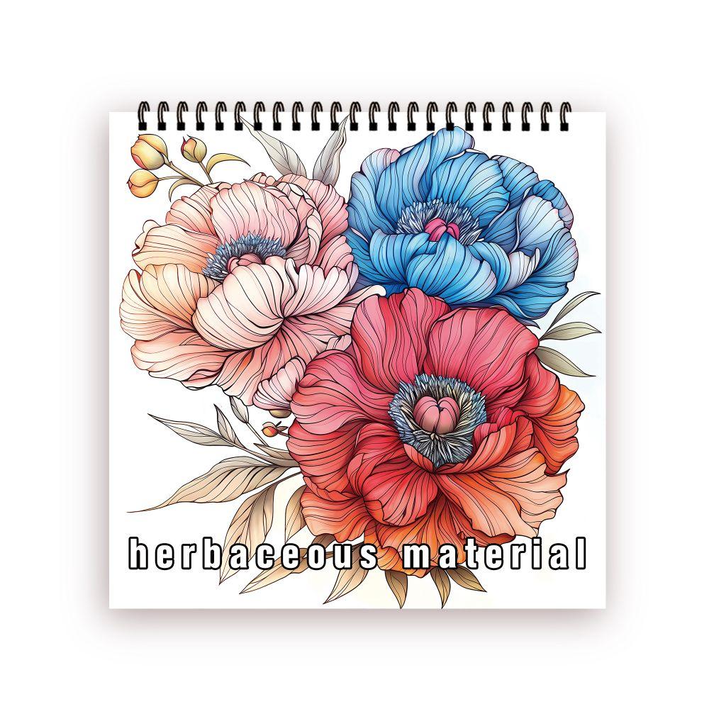 30 Sheets Adult Spiral Colouring Book, 8.3x 8.3 inch 100gsm Thick Paper, Perfect for Back to School Gifts, Halloween Gifts