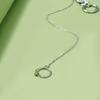Fake Lip Ring with Long Chain Lip Clip Fake Piercing Gothic Ear Pierc Jewelry