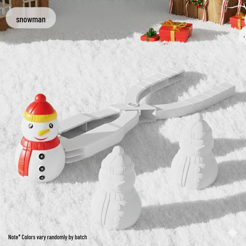 Children's Winter Snowball Maker: Duck Mold & Snowman Tool Set