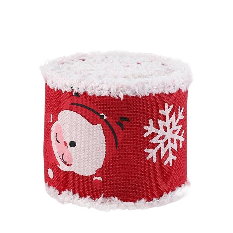 2M Christmas Ribbon Red Pink Series Ribbons For Xmas Decoration DIY Craft Supplies Gift Decoration Box Packaging Ribbon
