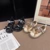 Retro-Prinzessinnenschuhe aus Leder mit Schleife und Strasssteinen – rutschfest, flacher Schaft, koreanischer Stil für Frühling/Herbst 2026