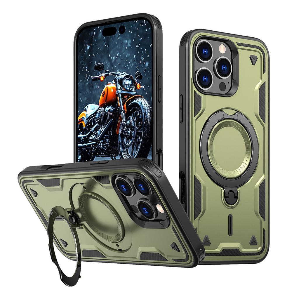 Etui Pokrowiec Na Iphone 16 Pro Hybrid Armor Trendy Magsafe - Zielony