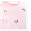 New Summer Style Cotton Princess Pink Dress for Girls Short Sleeve Children's 100% Cotton Dresses Kindergarten Uniforms