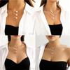 European Japanese Korean Retro Multi-Layer Pearl Clavicle Necklace for Women and Girls