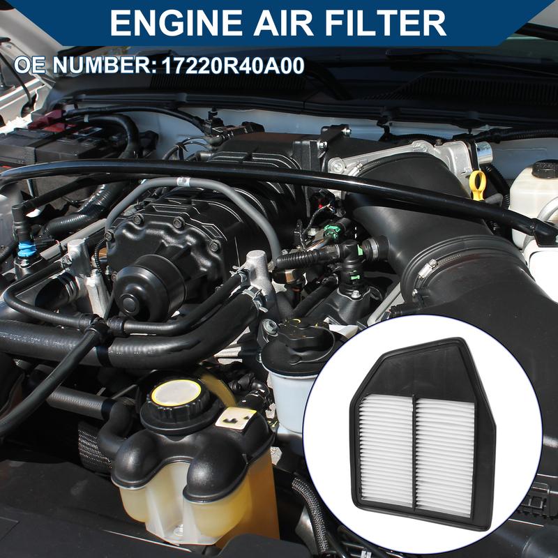 

X Autohaux Car Engine Air Filter No.17220R40A00 for Honda Crosstour 2.4L 2012-2015 Long Life Filter Element Air Cleaner 1 Pcs