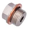 Sensor Adapter M18x1. To 1/8NPT Thread Exhaust Water Temperature Sensor Fitting with Gasket