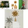Star Tree Topper With Led Sparkles And Iron Construction For Christmas Festivities
