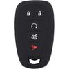 2Pcs Rubber Silicone Key Fob Cover Case Skin Remote Shell Holder Compatible with Chevrolet Chevy Camaro Cruze Malibu Traverse Blazer Trailblazer