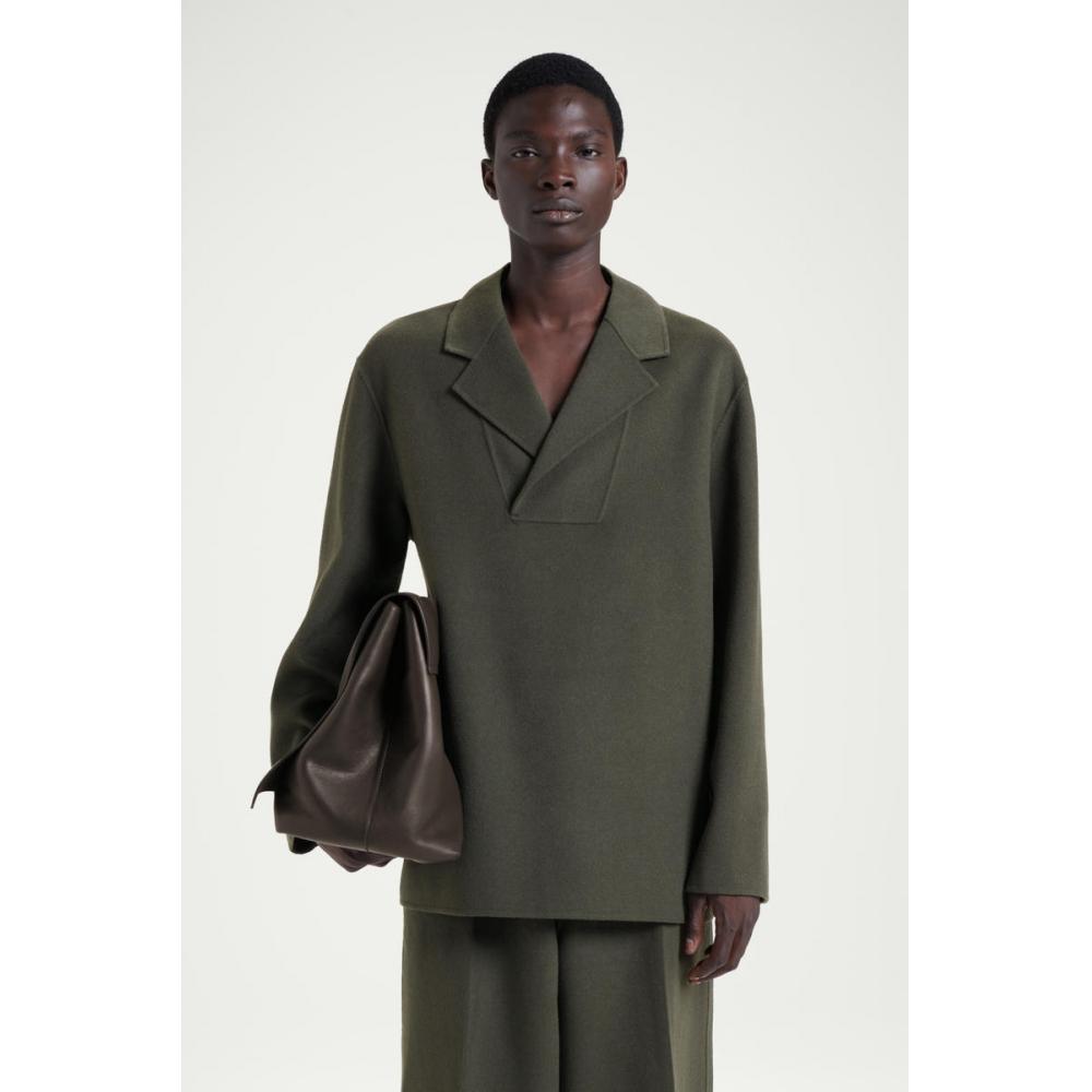 

Cos Japan Half Placket Overshirt moss/L