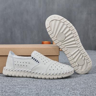 Fashion Breathable Mens Casual Shoes Fashion Hollow Out Male Loafers Moccasins Slip On Driving Shoes Lightweight Male Summer Flats