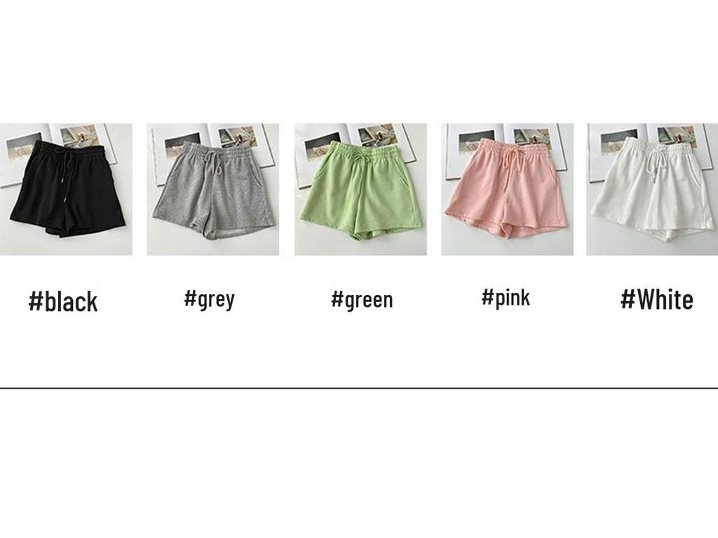 Women's Summer High Waist Loose Straight-Leg Slimming Casual Shorts
