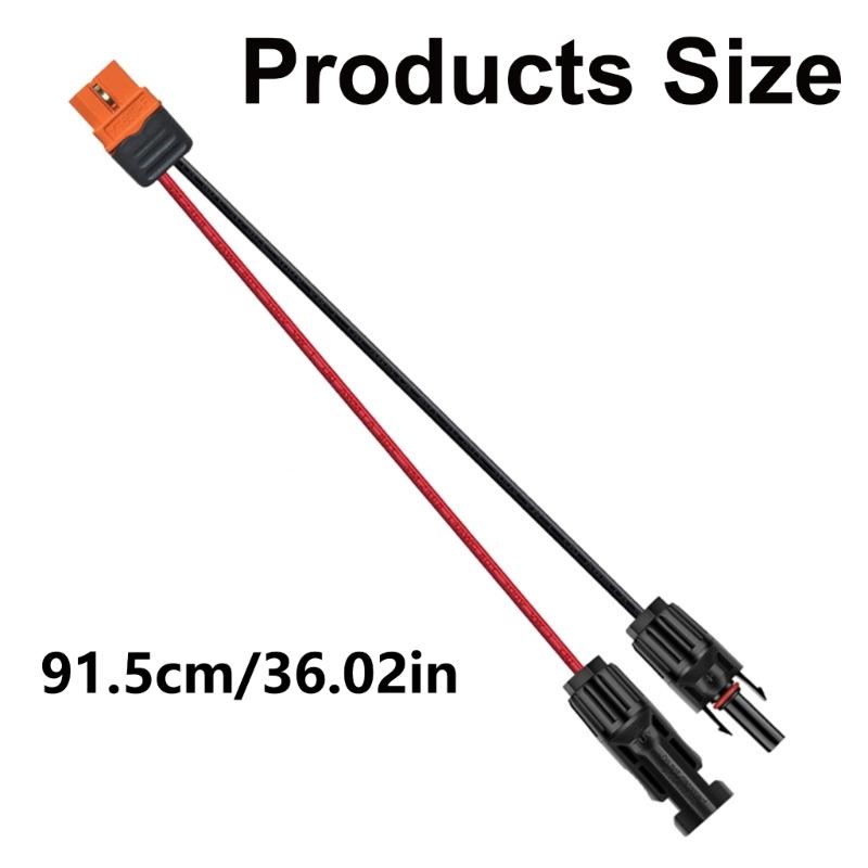 Solar Panel Extension Cable XT60 1015 12AWG for Solar Generator Connection High Efficiency