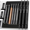 Four Candies Mechanical Set of with Durable Metal Carpenter 48 Leads 3 12 Eraser Outdoor Carpentry Marking Black 1.3mm Pencils, 3, Case, Pencils,