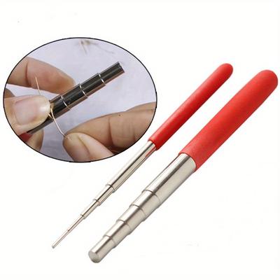2 pièces Enrouleur de fil bobine à cinq sections enrouleur de fil DIY outil de bijouterie fil de cuivre tricot de corde tige fixe fil de cuivre sertissage métal