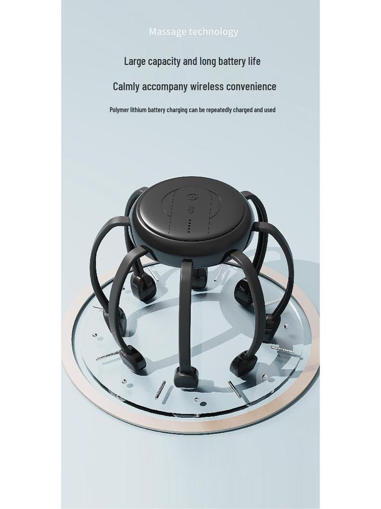 Multi-Functional Electric Head Massager: Vibration, Relaxation, Meridian Dredging Claw