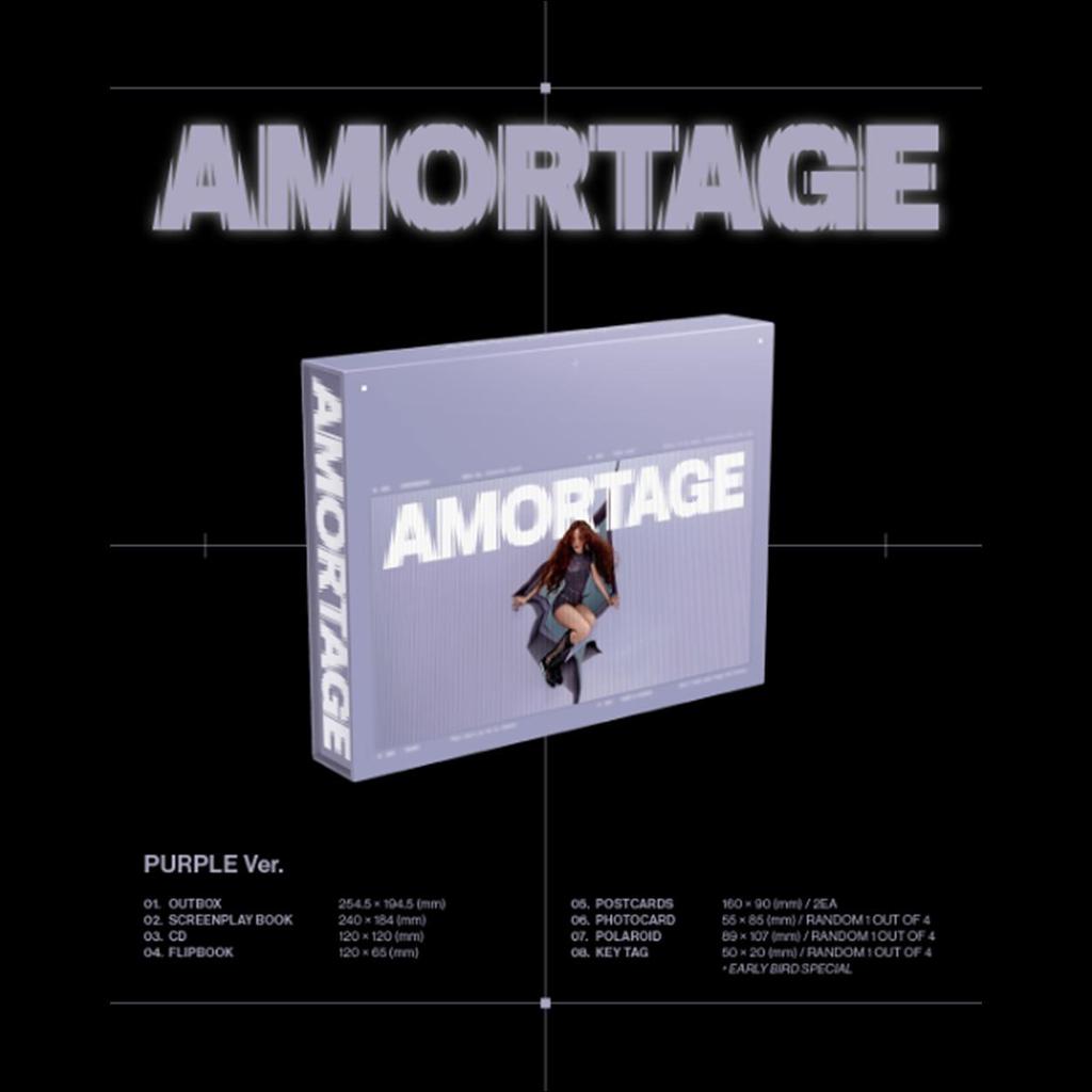 JISOO(BLACKPINK) [AMORTAGE] DELUXE EDITION (LILA Version / SCHWARZ Version)