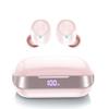 Wireless Earphones, Pink, Touch Button Operation, Noise Canceling, 48 Hours of Continuous Playback, LED Battery Indicator, Siri Support, Fast Charging