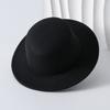 French Classic Retro Daughter Top Hat Black Women's Winter High-end Hat Fashionable Versatile Big Brim Sun Hat