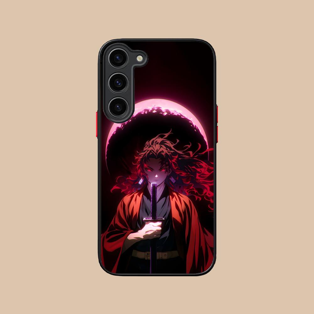 Demon Slayer Kokushibo Phone Case for Samsung Galaxy S25 S24 S23 S22 S21 Plus FE Ultra Colour Silicone Protective Pretty Cover