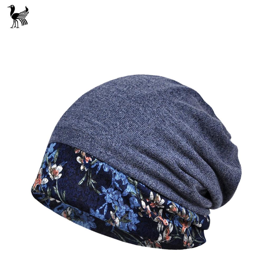 Hat Women'S Winter Original Design Lace Color Matching Fashion Versatile Anti-Warm Pullover Hat